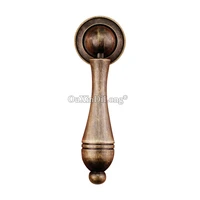 european antique 20pcs brass kitchen cabinet door handles cupboard wardrobe drawer wine cabinet drop shape pulls handlesknobs