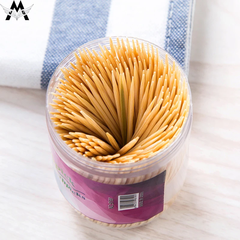 MeiJiaG Eco-Friendly Material Toothpick Holders With 350 Bamboo Toothpicks Three Classic Colors Optional | Дом и сад