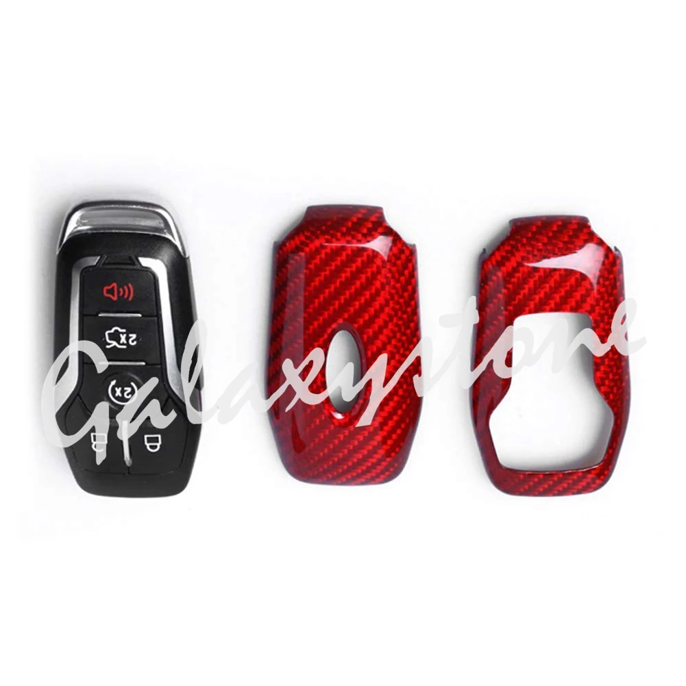 Carbon Fiber Auto Car Remote Key Case Cover Protective Shell Fit for Ford F150 Explorer Edge Fusion |