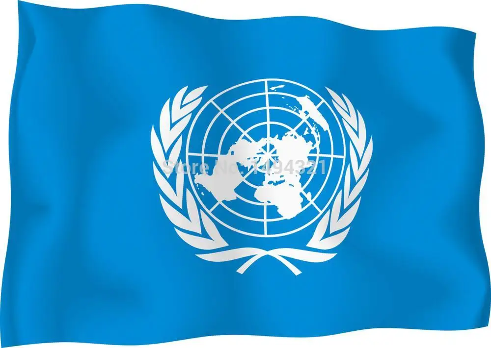 Флаг ООН флаг для помещений и улицы баннер выемка новинка 3x5 футов|united nations flag|national