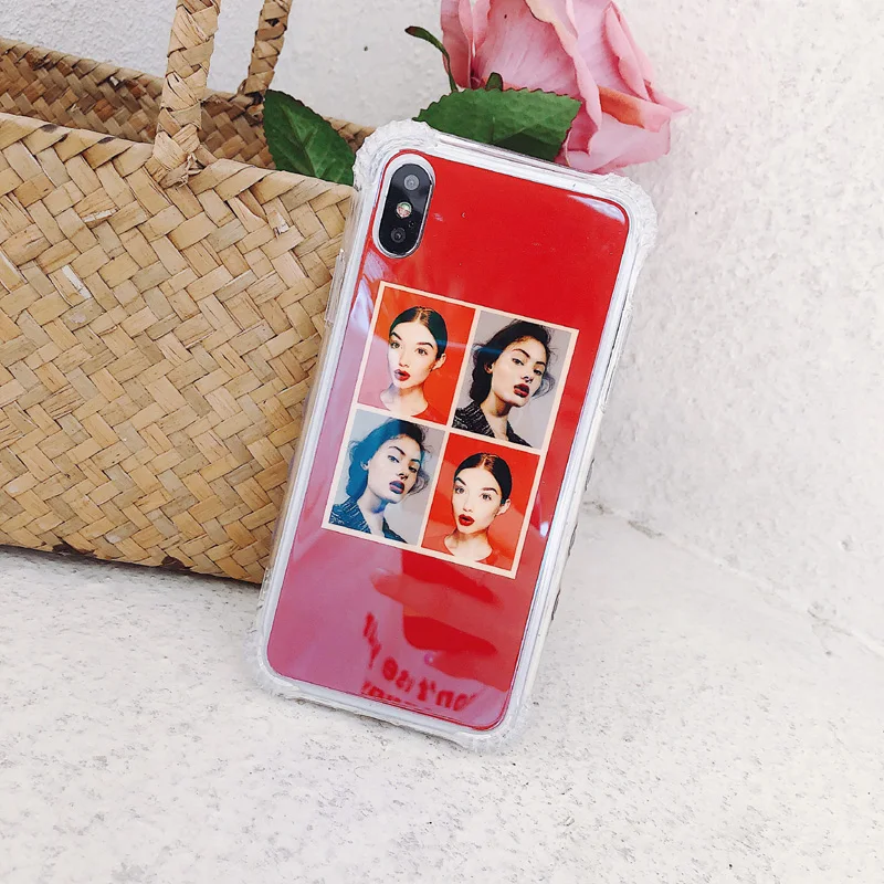 Kisstop 4 Угол антидетонационных чехол для iPhone 6 S 7 8 X корпусе ТПУ задняя крышка