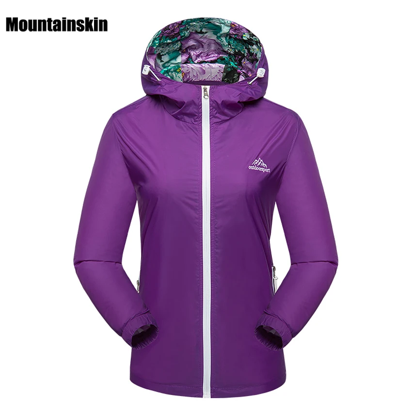Mountainskin Женская Весенняя дышащая быстросохнущая куртка спортивная