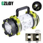 Супер яркий светодиодный светильник, портативный Точечный светильник s поиск, светильник, перезаряжаемый от USB, фонарь светодиодный, Кемпинговый светильник, рабочий светильник