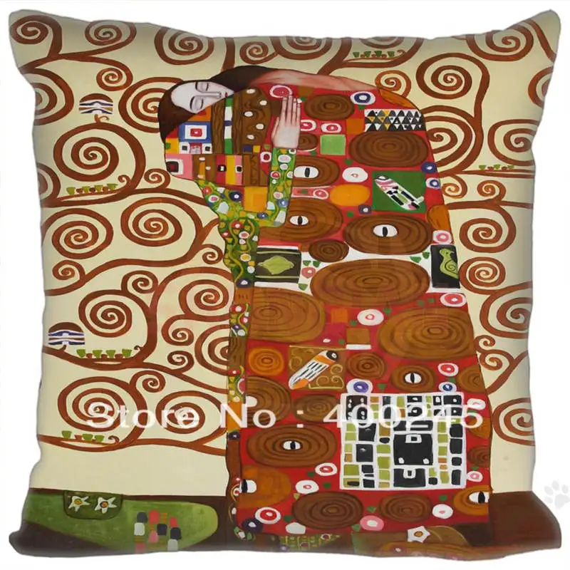 Горячая Gustav Klimt на заказ DIY длинная подушка для объятий чехол две стороны дропшиппинг оптовик 40x40 см - Цвет: 22