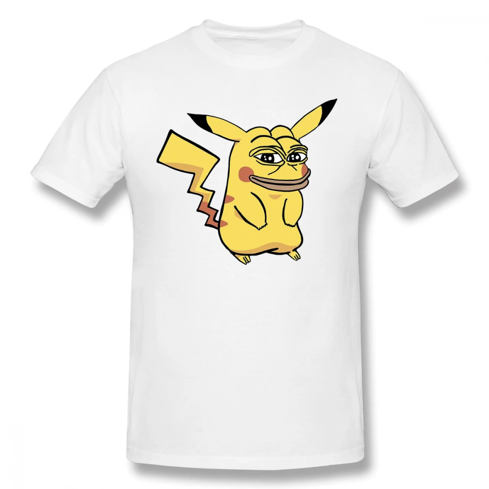Футболка для мужчин Pokemon Pikachu футболка лягушонок Пепе большой размер 4XL