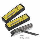 EHDIS 100 шт. лезвия из углеродистой стали, авто-наклейки пленки нож резак 30 градусов лезвия Viny упаковочная кроя аксессуары для инструментальной тележки