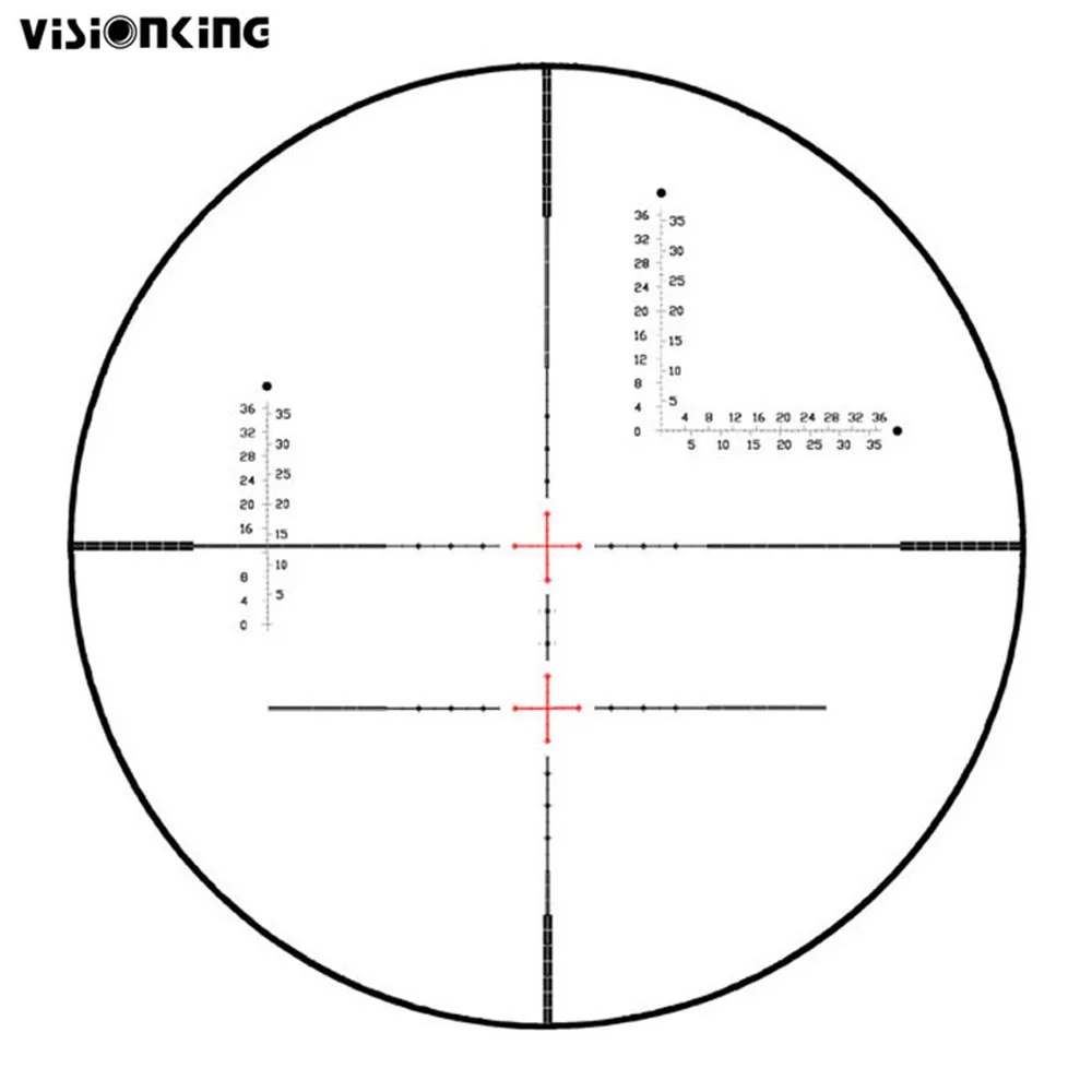 Прицел для снайперской охоты Visionking 2 16x44 дальний оптический прицел с подсветкой