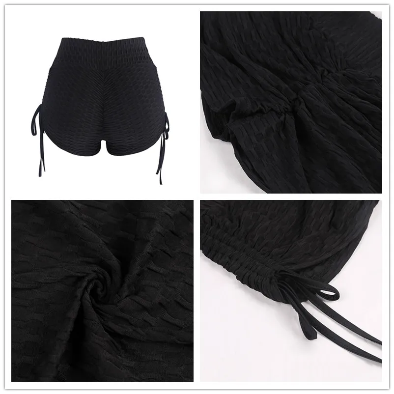 Женские спортивные шорты FDBRO эластичные с эластичной резинкой на талии для