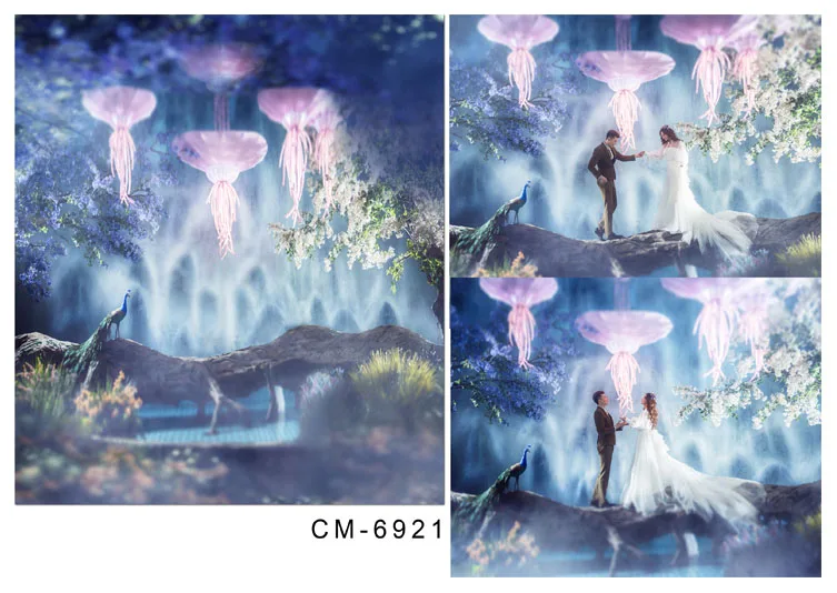 Фантастический фон для фотосъемки wanderland с павлином фотостудии|photo backdrops|backdrops for
