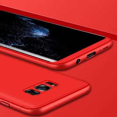 Red Чехол GKK для samsung Galaxy S8+ S9 Plus, чехол, двойная броня, 360, все включено, задняя крышка для samsung S9 Plus, чехол - Цвет: Red