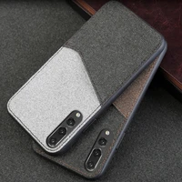 canvas phone case for huawei p10 p20 p20 pro lite mate 10 case color stitching back cover for honor 9 10 v9 v10 nova 2 2s case
