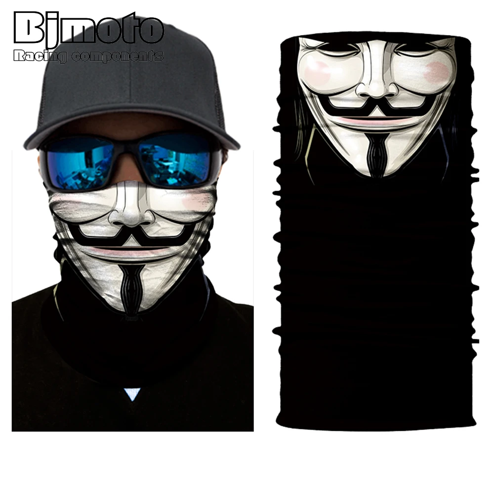 Крутая маска для лица BJMOTO с черепом многофункциональная одежда бандана труба