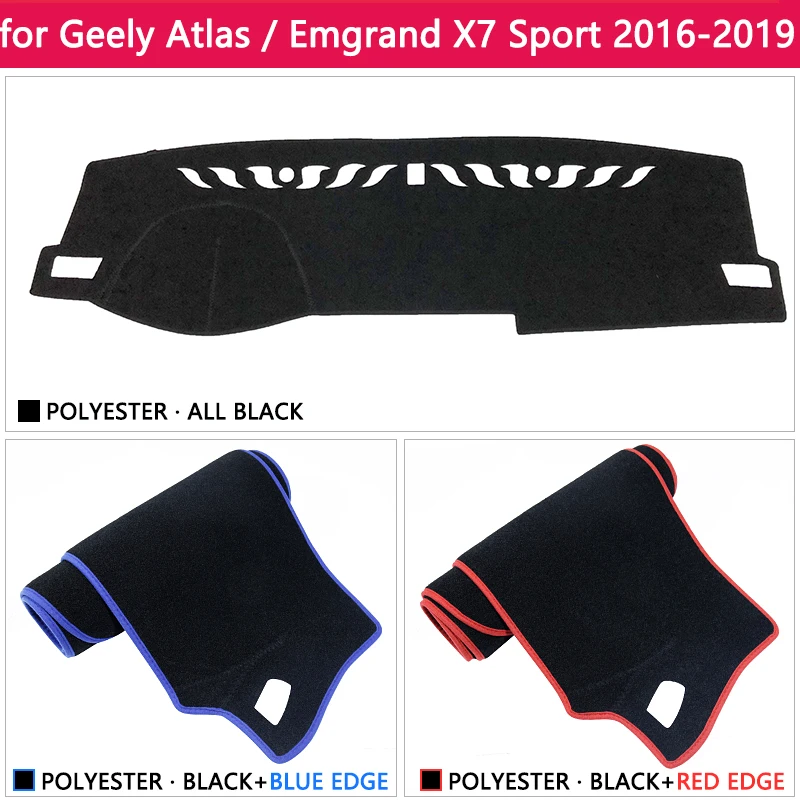 Для Geely Atlas Emgrand X7 Sport 2016 2017 2018 2019 Противоскользящий коврик крышка приборной панели
