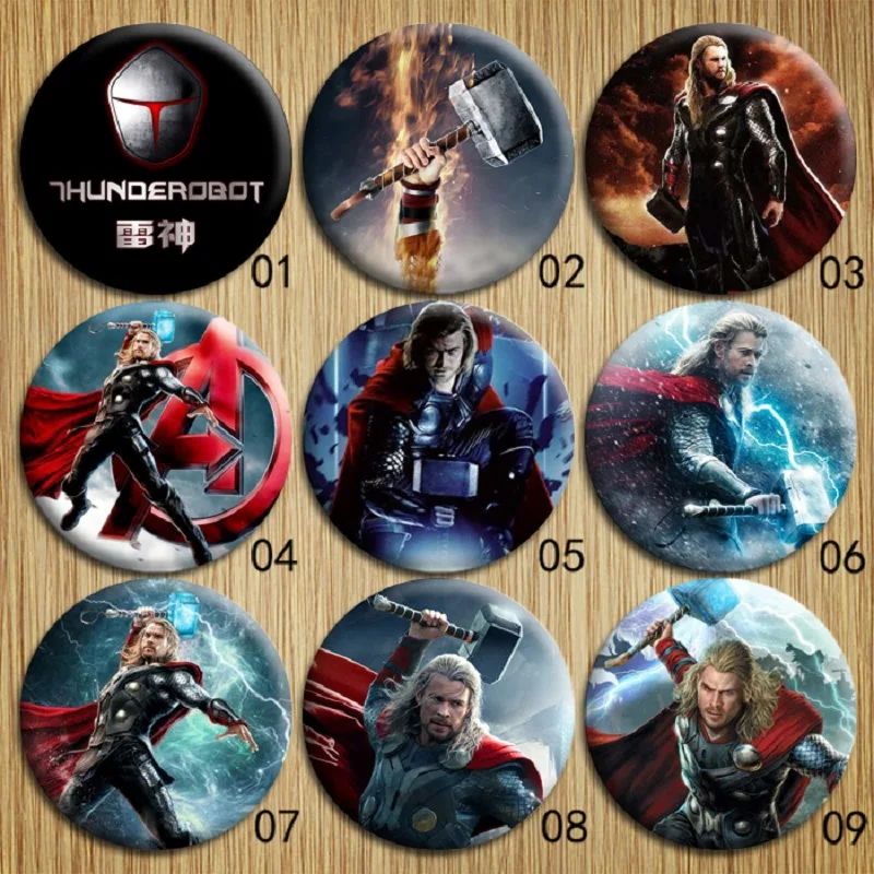 Металлический значок Тора Марвел Мстители сувенирные значки броши на одежду