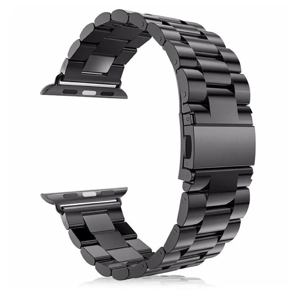 Ремешок из нержавеющей стали для Apple Watch Band 44 мм 38 42 40 водонепроницаемый цветной