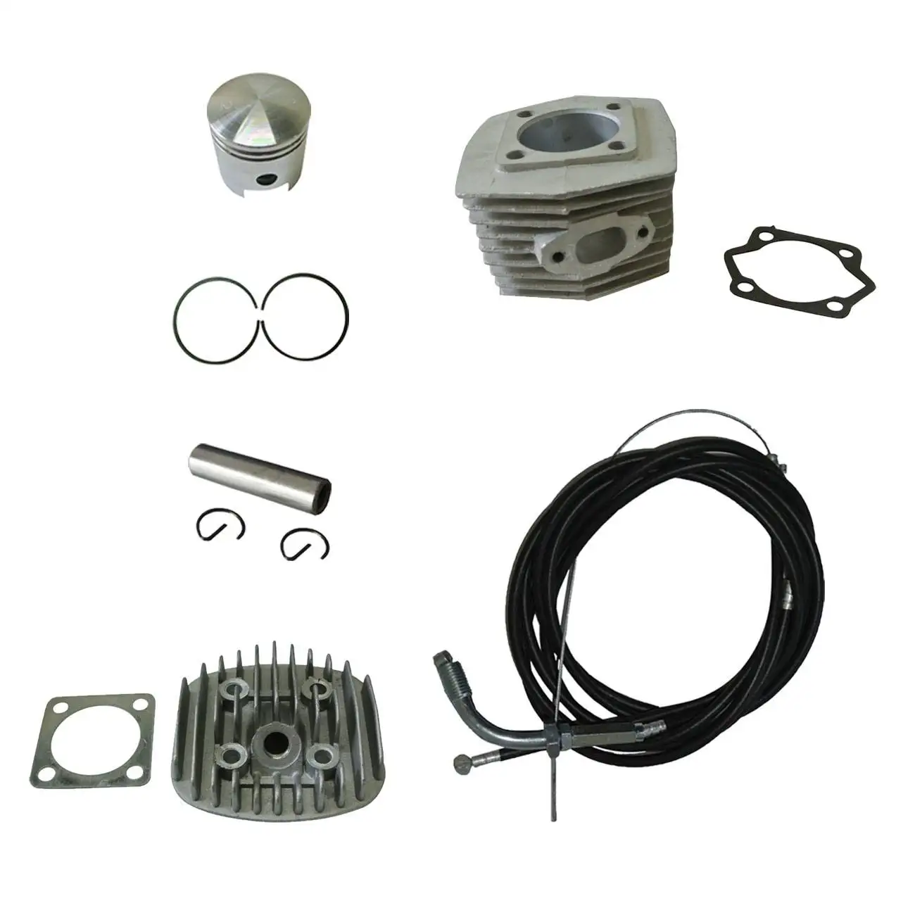 

Clinder & Cylinder Head Fits 66cc 80cc 2 Stroke Engine Motorized Bicycle