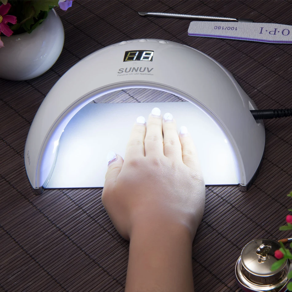 Профессиональная светодиодная УФ-лампа для ногтей SUN6 48 Вт умная Сушилка