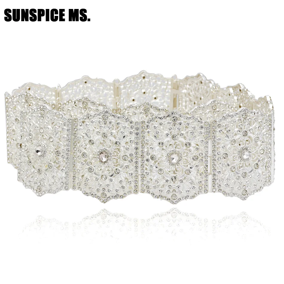 Винтажная Женская Цветочная цепочка для живота Регулируемая длина серебряный