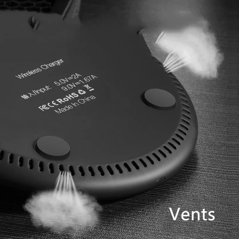 Qi Беспроводной Зарядное устройство для samsung Galaxy S9 S8 плюс WiFi Pad док колыбели USB IPhone 8