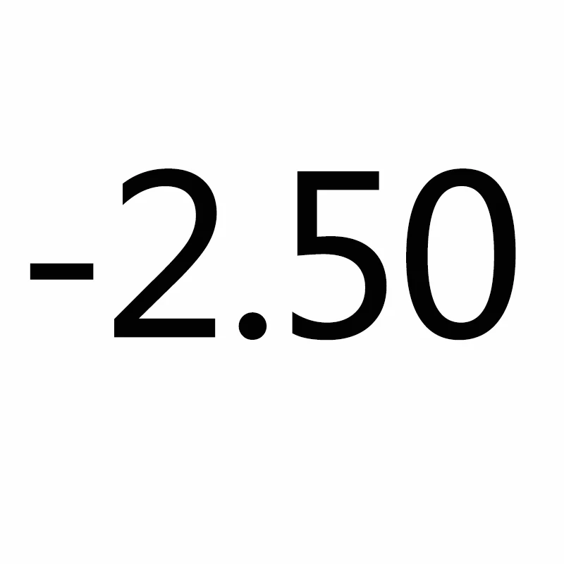 -2.50 TinffGan очки для близорукости,, мужские и женские очки по рецепту, оптические очки, очки для зрения, черные-1-1,5-2-3-4 - Цвет оправы: -2.50