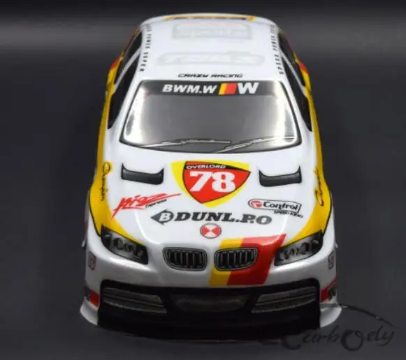 1/10 Scale White Painted BMWw On Road Drift Nitro flat rc Car Body Ftis 3R FS LOSI KYOSHO TAMIYA HSP REDCATRacing | Игрушки и хобби