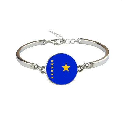 

New Zaire Flag Bangles Country Zaire Flag Bracelets Jewellery