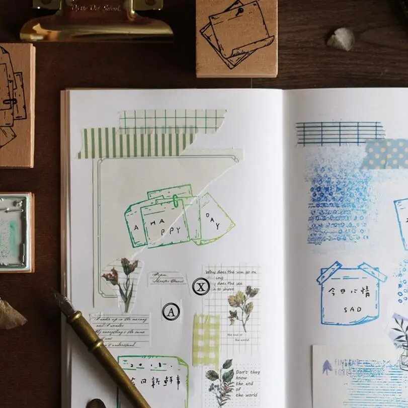 Винтажная серия Note декоративные Штампы деревянные и резиновые штампы для