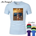 Новая модная футболка для бега, тренажерного зала, Мужская брендовая одежда, футболка с принтом в стиле хип-хоп, женская футболка с коротким рукавом высокого качества, Мужская футболка CT02056