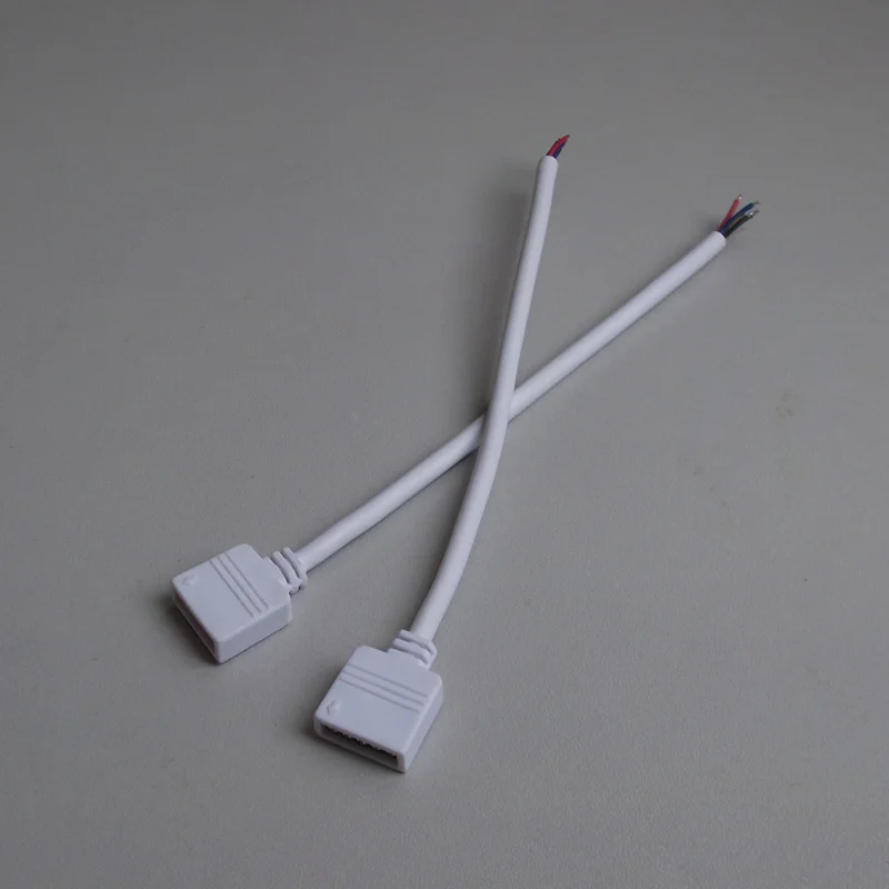 500 шт./лот кабель RGBW Белый 5 Pin RGB провод свинцовый разъем адаптер для светодиодной