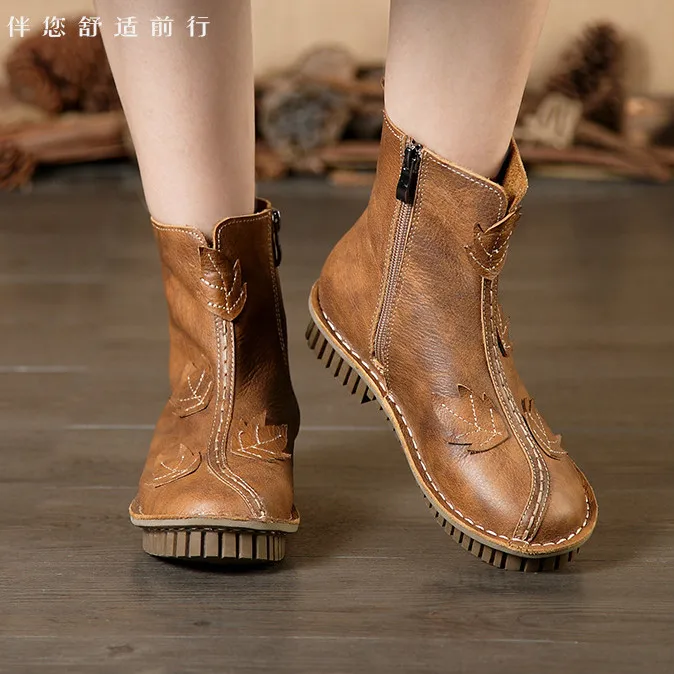 Зимние ботильоны Careaymade новинка Лидер продаж ботинки ручной работы с верхним