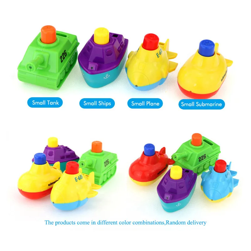 Guai Ke Ai Baby Bath Toys Lovely Plastic Small Boat Plane Submarine Shape Water Spray for Shower Swimming Kids Gift | Игрушки и хобби