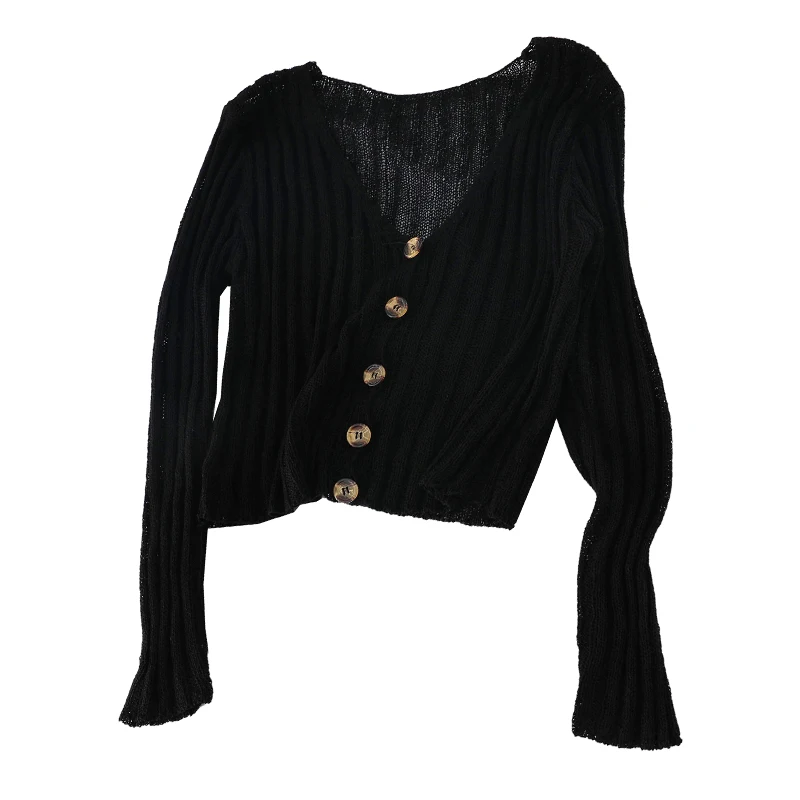 Для женщин свитеры для 2019 Новая мода вязать Женская одежда черный белый цвет