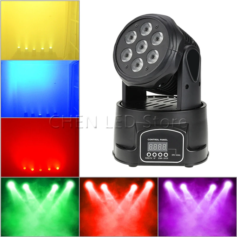 100 Вт led RGBW мини сценический светильник с подвижной головкой диско DMX 512 для вечеринок клубный бар КТВ moving Wash