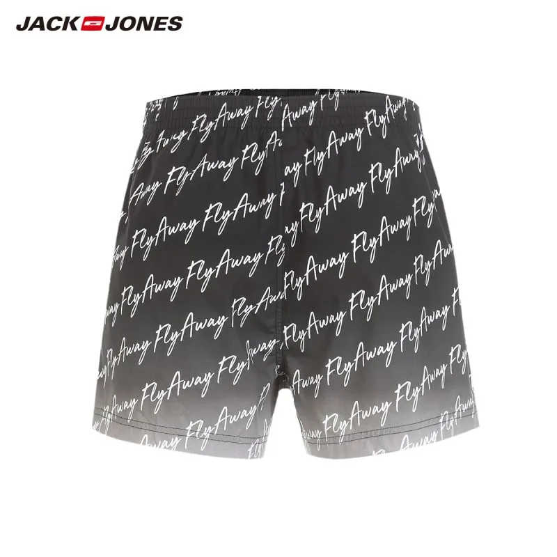 Мужские эластичные шорты боксеры JackJones из 100% хлопка с буквенным поясом |