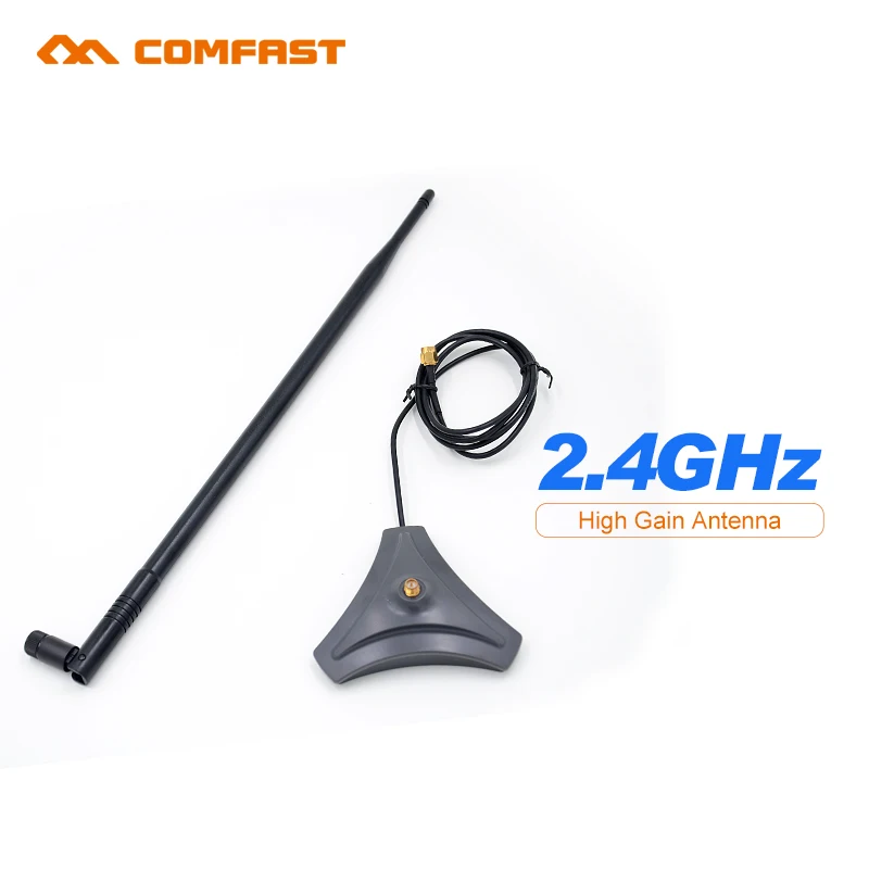 2.4G high gain wifi antenna sma Comfast CF-ANT2410I-SAM 10 dbi wireless directional for network card router | Компьютеры и офис