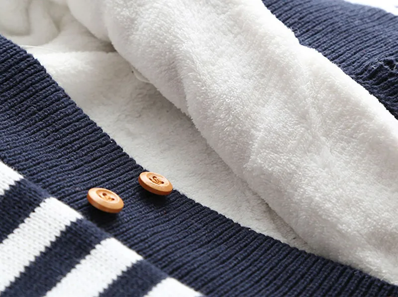 Зимний комбинезон плотный флисовый теплый кардиган для зимы детский вязаный