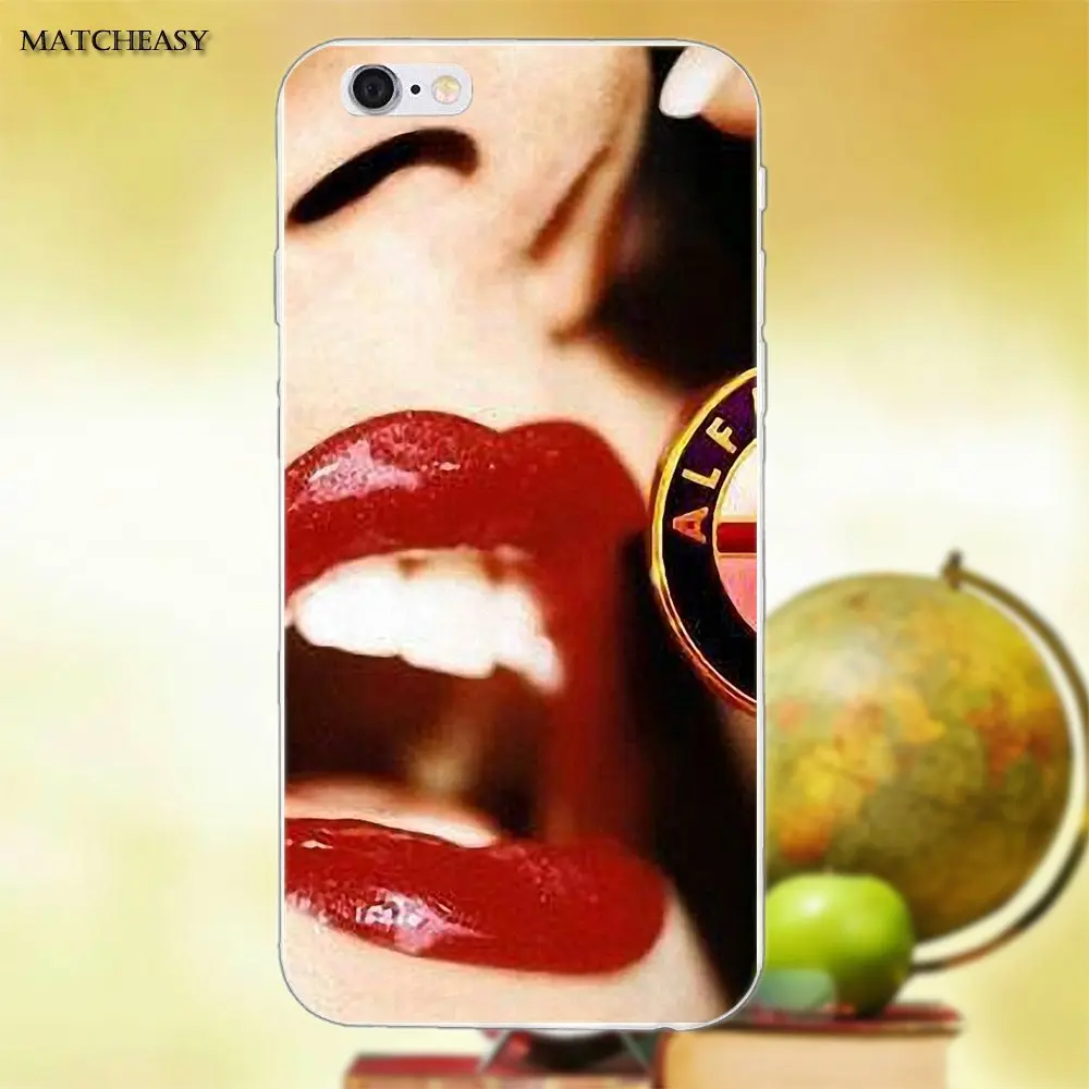 Мягкая Капа чехол Alfa Romeo итальянский для Apple iPhone X XS Max XR 4 4S 5 5C SE 6 6S 7 8 Plus | Мобильные