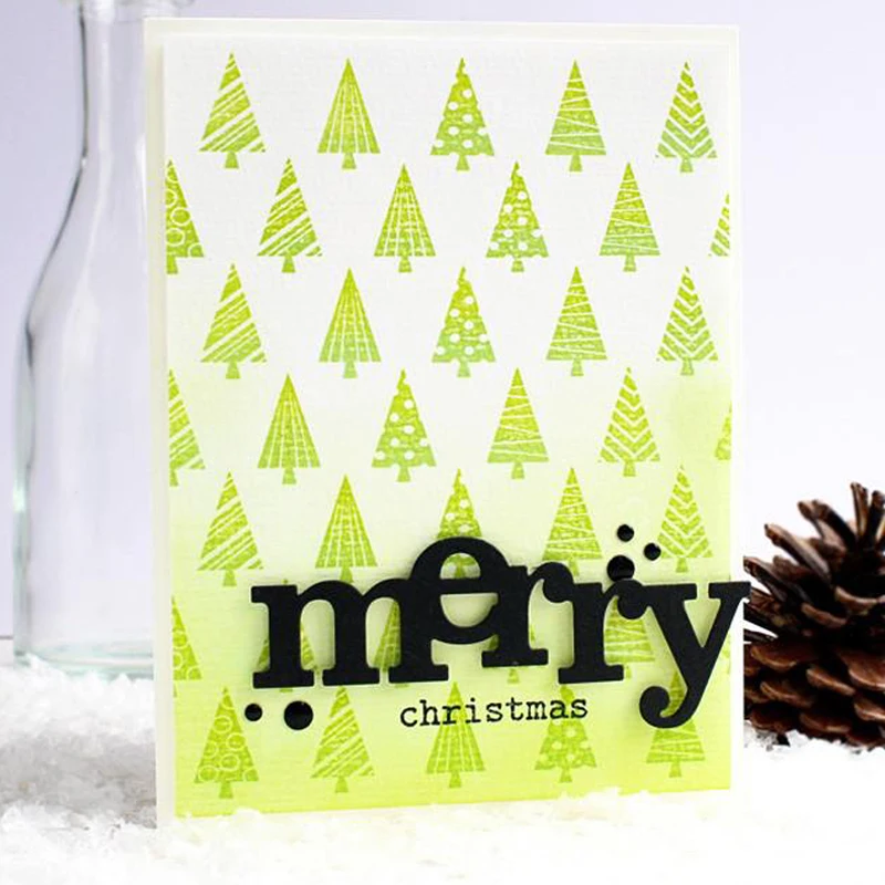 Новый металлический трафарет с надписью Big Word для скрапбукинга фотоальбома | Дом