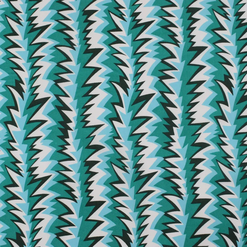 

The sawtooth green reactive dyeing pure cotton fabric for dress bazin riche vestidos telas por metro tissu tissus tela material