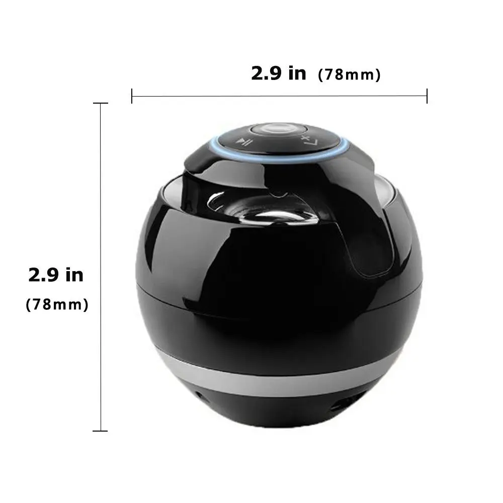 VICTORSTAR@ Wireless Bluetooth Speakers With Subwoofer Mini Round Hi-Fi Speaker Portable For Hands-Free Indoor Outdoor | Электроника