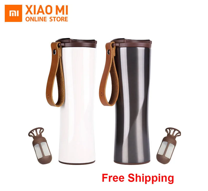 

Xiaomi Kisskissfish Moka Stainless Smart Coffee Cup Thermal Vacuum Water Bottle App Rmote Control Sensitive Temperature Sensor