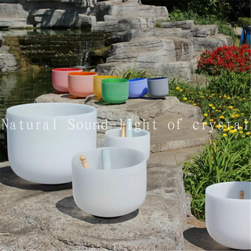 14 дюймов белый кварц кристалл поющая чаша для исцеления и терапии сердечных чакр