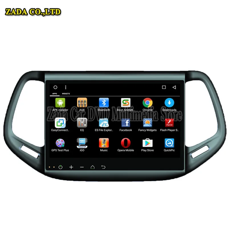 NaviTopia 10 1 дюймов Восьмиядерный Android 8 автомобильный dvd плеер для JEEP Compass 2016