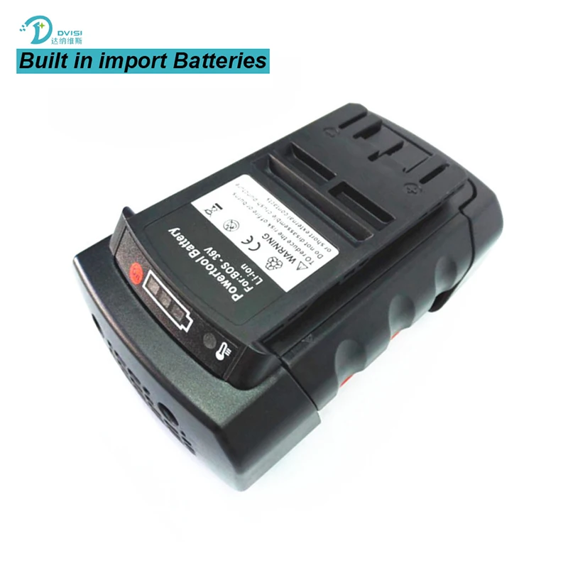 

DVISI 36v 4.0Ah Li-ion Power Tool Battery Replacement for Bosch 2 607 336 108 2 607 336 108 BAT810 BAT836 BAT840 D-70771
