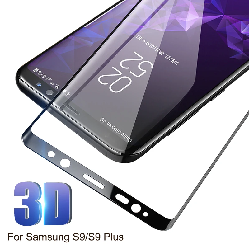 3D закаленное стекло для samsung galaxy s9 plus s8 s7 S10e S10 A8 Защитная пленка экрана sansung galax note 8