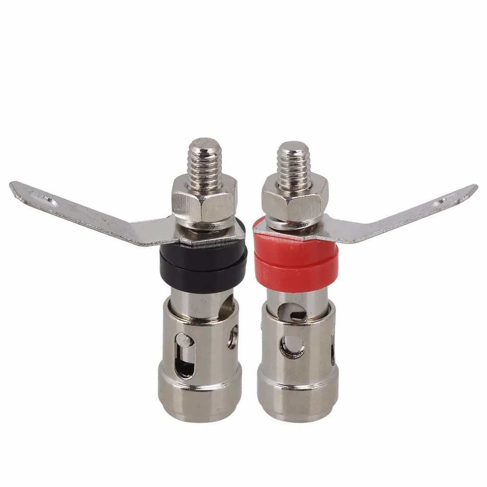 DHL посеребренный никелированный 4 мм L штекер типа банан аудиоразъем разъем