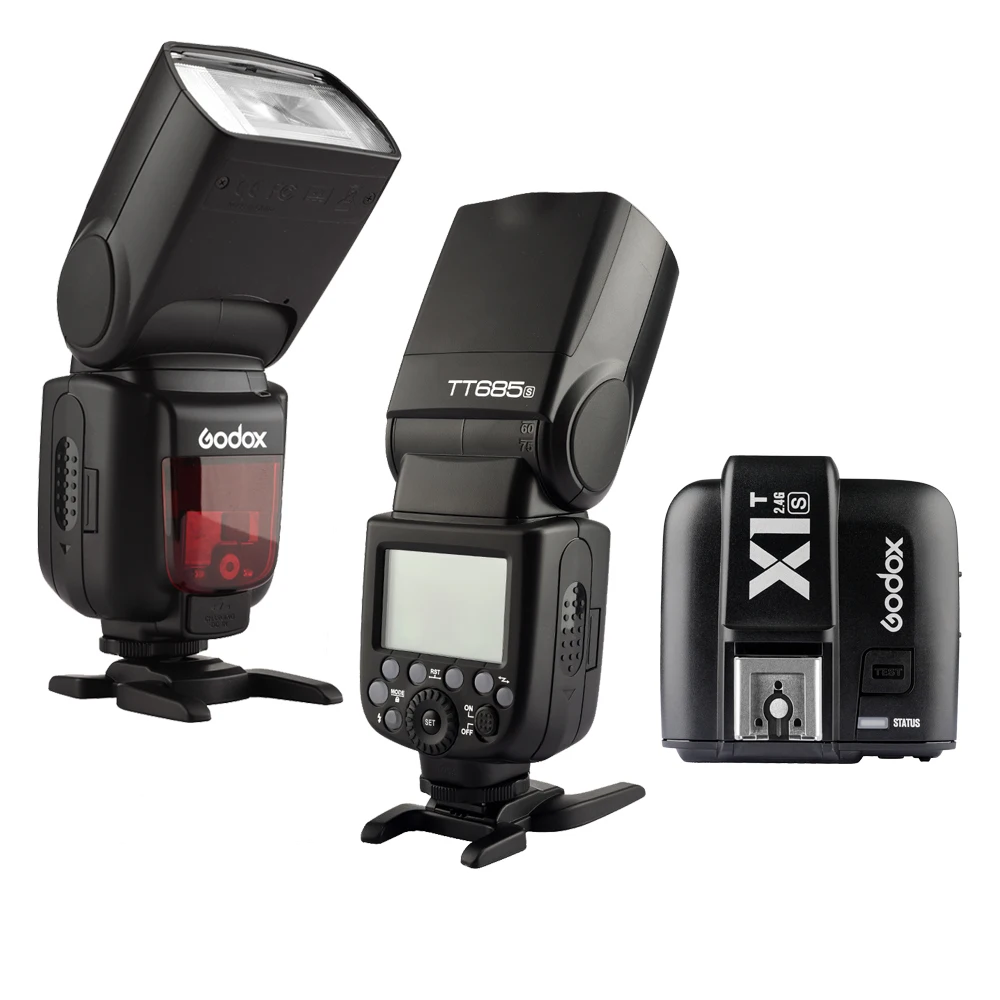 Быстрая доставка 2X Godox TT685S 2 4G HSS 1/8000s TTL Speedlite GN60 вспышка для камеры + беспроводной