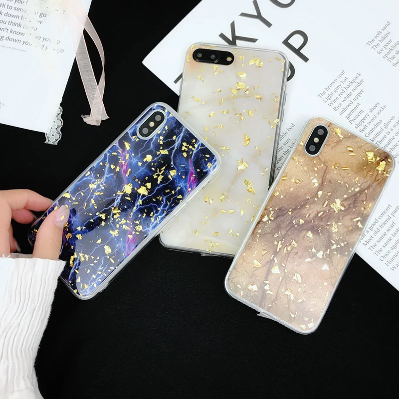 New Matte Anti-knock Phone Case For iPhone 7 8 Plus Soft IMD Marble Mobile Cases X Back Cover Telefone Caixa | Мобильные телефоны и