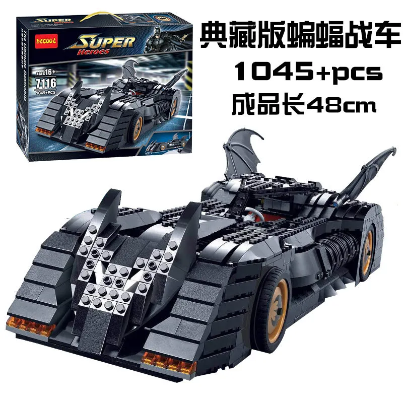 Супер герой Все кубики «Бэтмен» Бэтмобиль tumbler Batwing строительные блоки супер герой s игрушки для детей