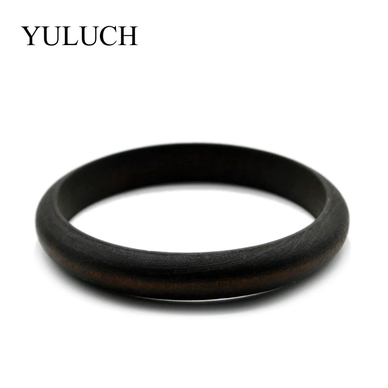 YULUCH DIY ручной работы из натурального дерева простые браслеты деревянный браслет ювелирные изделия большие браслеты для женщин